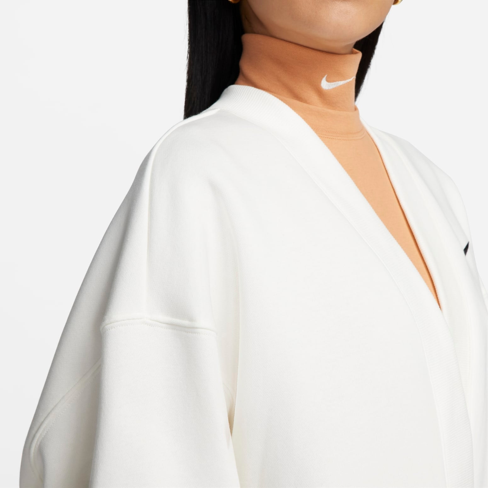 (WMNS) Nike Sportswear Phoenix Fleece Jacket 'Vanillan' FB8773-133