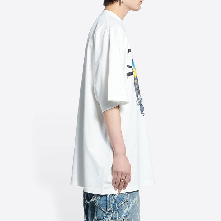 Balenciaga x THE SIMPSONS Oversized Cotton T-Shirt 'White' 676589TLVG70901