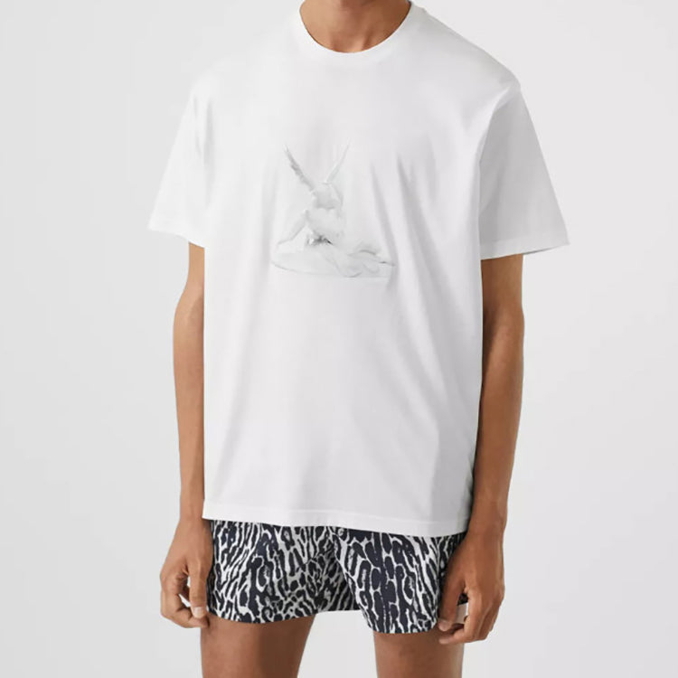 Burberry Cupid Print Cotton Oversized Tee 80243651