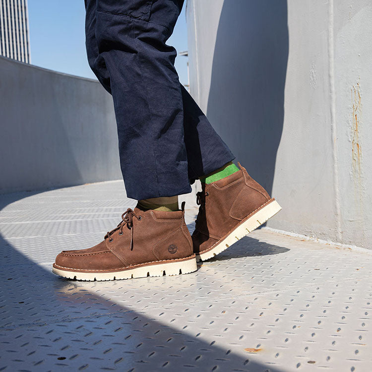 Timberland Westmore Moc Toe Chukka Wide Fit Boot 'Medium Brown Full Grain' A2GQFW