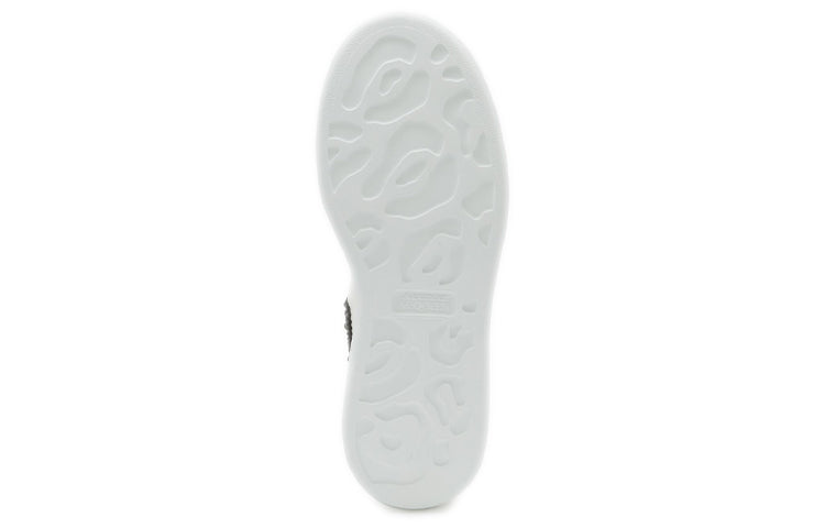 (WMNS) Alexander McQueen Oversized Sneaker 'White Jet Black Crystal' 666407WIA4Z9581