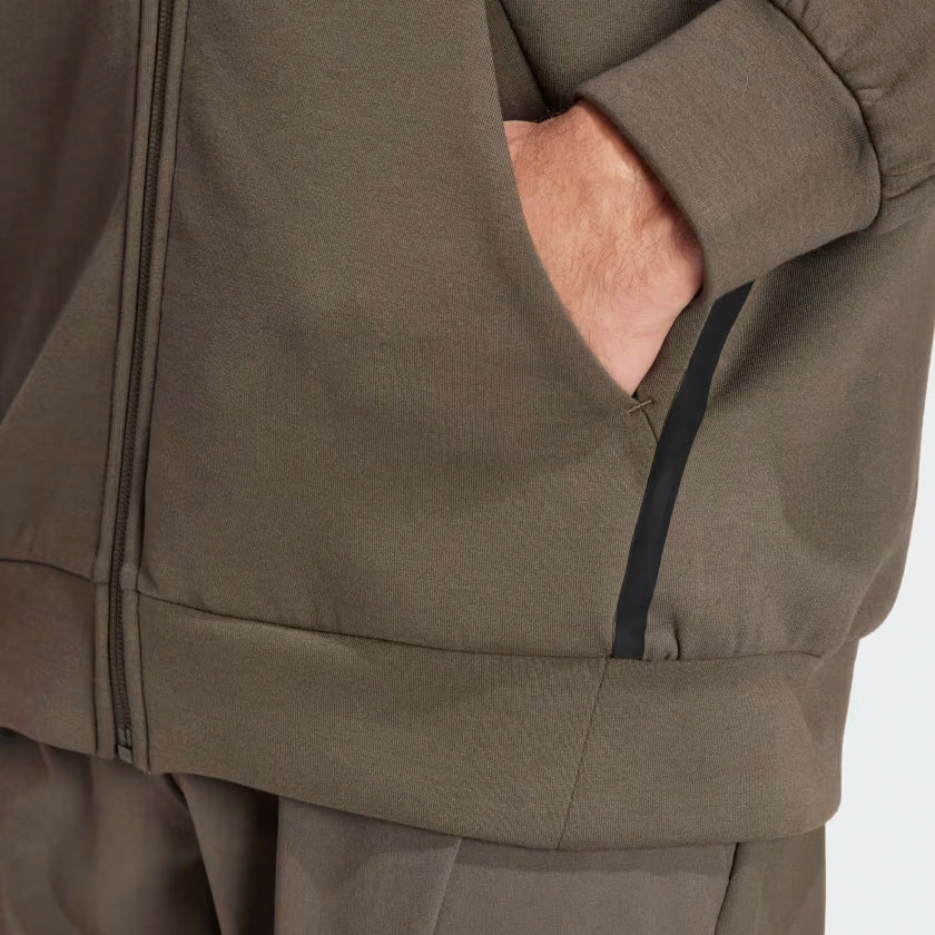 adidas Designed for Training Full-Zip Track Jacket Asia Sizing 'Green' IY1133