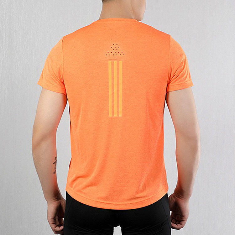 adidas CHILL TEE M Training Sports Short Sleeve Orange FL8579