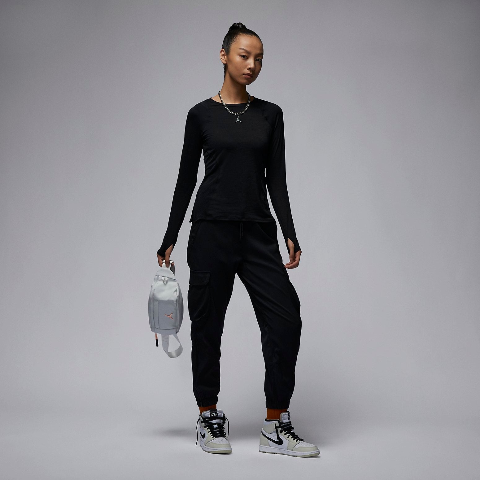 (WMNS) Air Jordan Long Sleeve Base Layer 'Black' FD7383-010