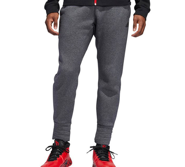 adidas Pant Basketball Drawstring Sports Long Pants Black DU6274