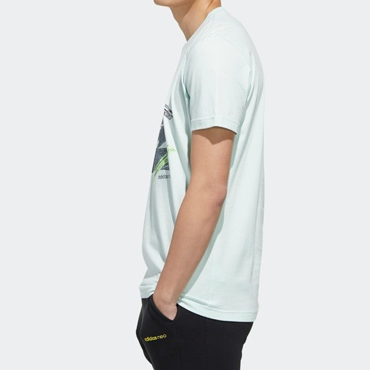 adidas neo M Fsves Printing Short Sleeve Green FP7305