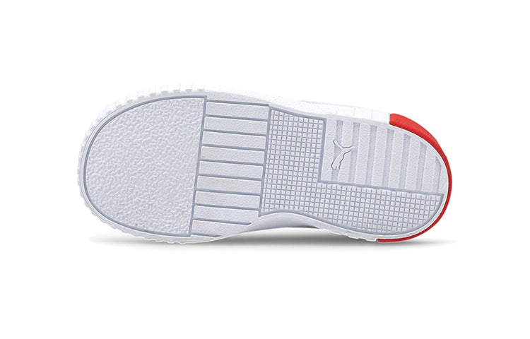 (TD) PUMA Cali Casual Board Shoes White/Red 368861-02