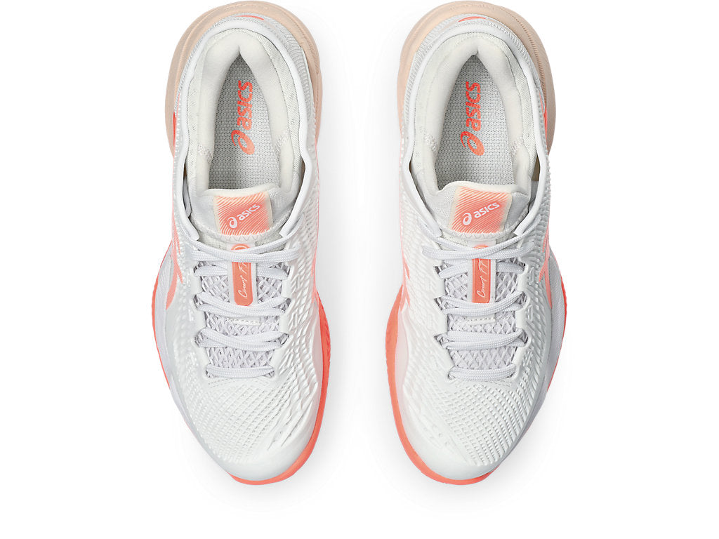 (WMNS) ASICS Court FF 3 Clay 'White Sun Coral' 1042A221-103