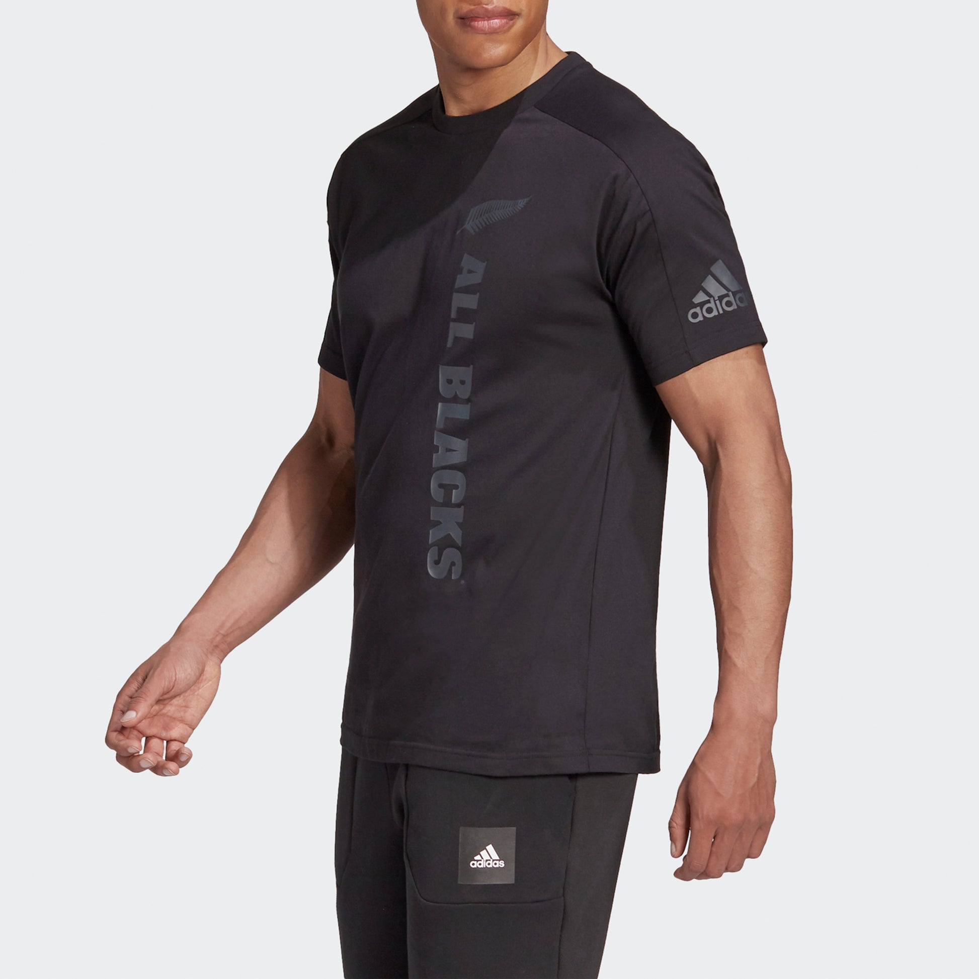 adidas Ab Graphic logo Printing Sports Short Sleeve Black FS0706