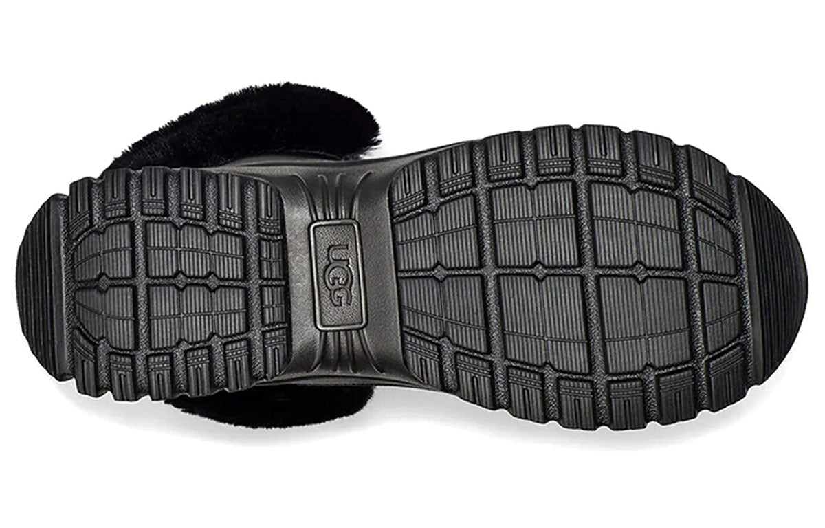 (WMNS) UGG Yose Fluff Snow Boots Black 1112328-BLK