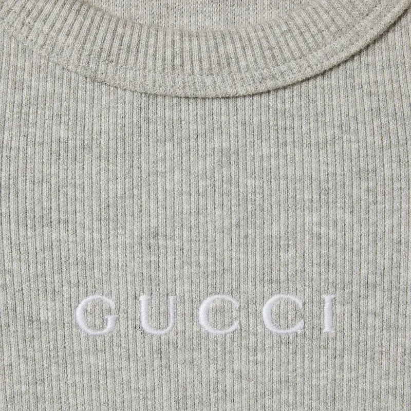 (WMNS) Gucci Cotton Rib Tank Top With Web 'Grey' 785735-XJGK0-1056