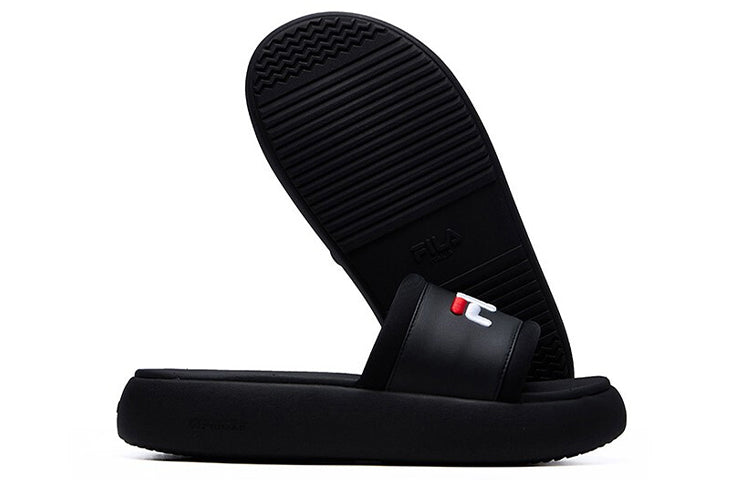 (WMNS) FILA Donut Fashion Casual Slippers For Black F12W124622FBK