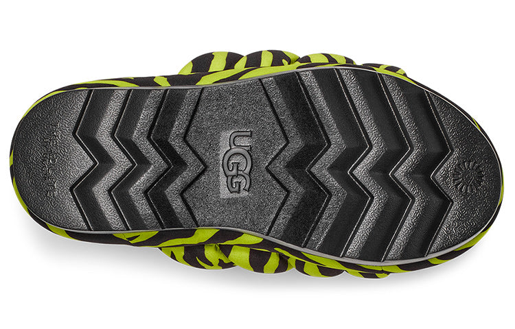 (WMNS) UGG Platform Maxi Slide 'Zebra Print Lime' 1127075-KLM