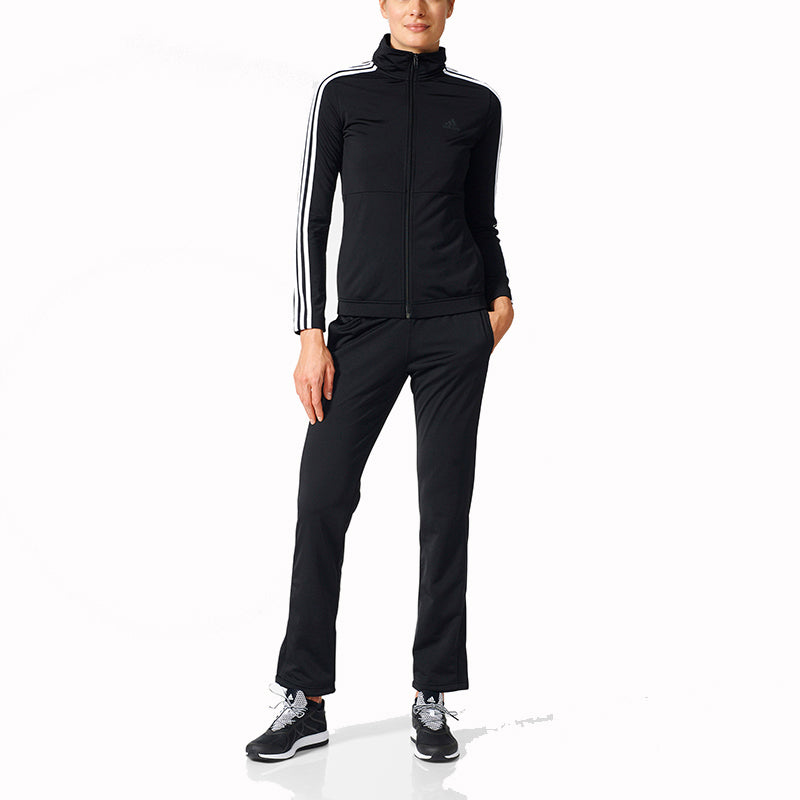 (WMNS) adidas Back to Basics Training Track Suit Asia Sizing 'Black' BK4674