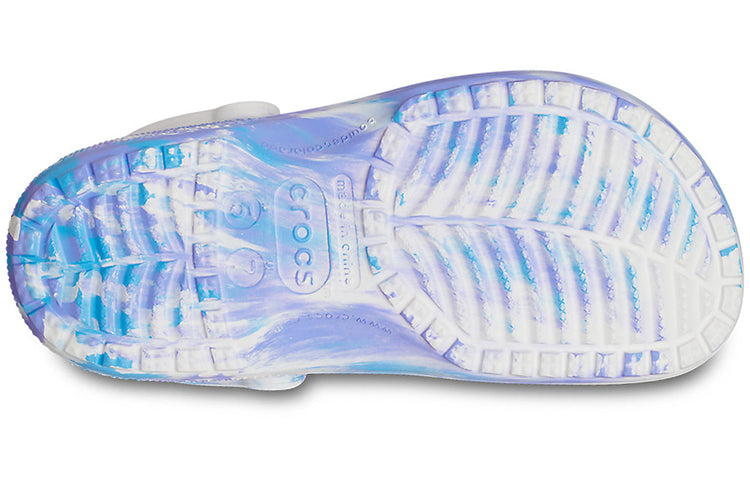 Crocs Classic Clog Marble Beach Sports 'White Blue' 206867-1FK
