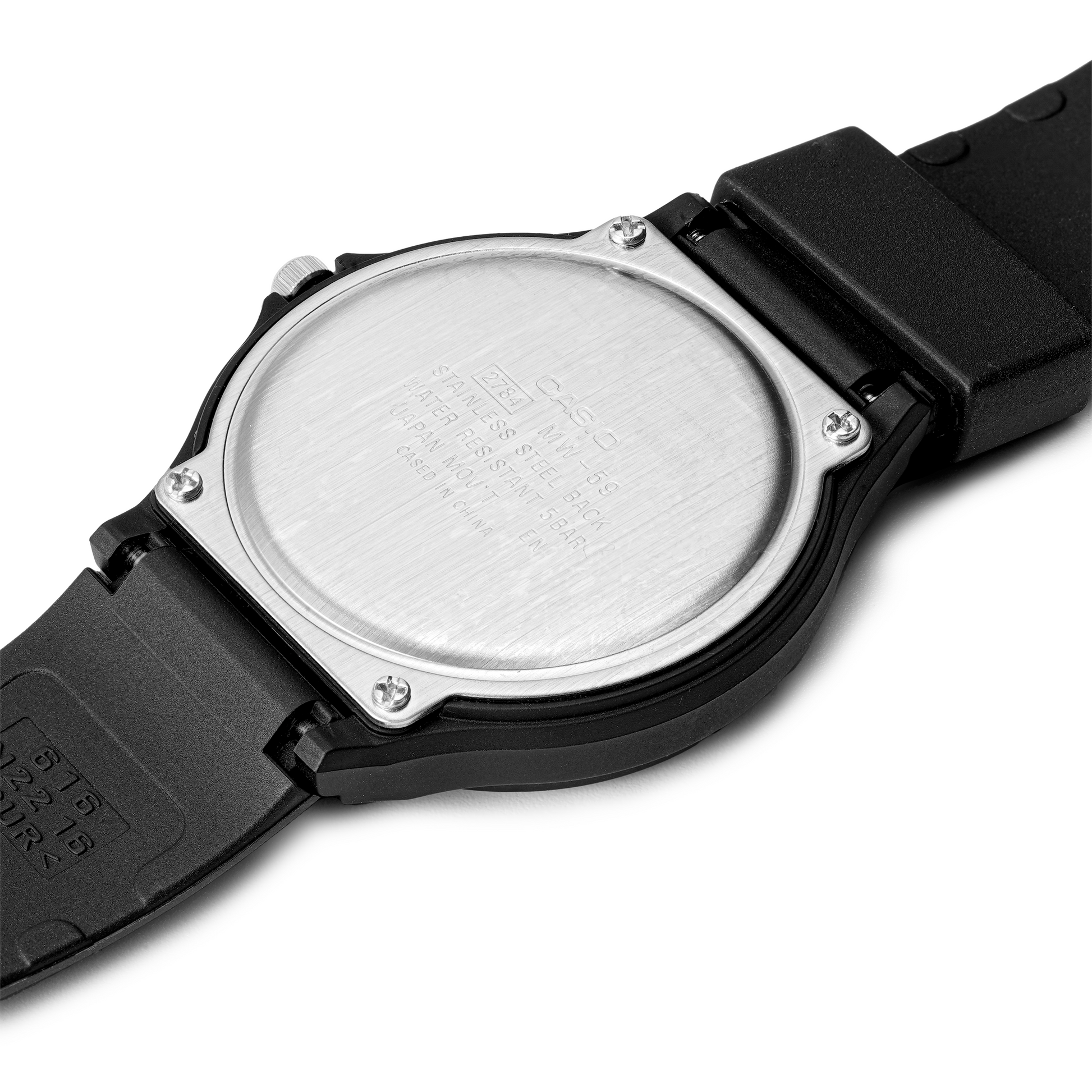 Casio Retro Fashion Business Analog Resin Strap Watch 'White Black' MW-59-7BJH