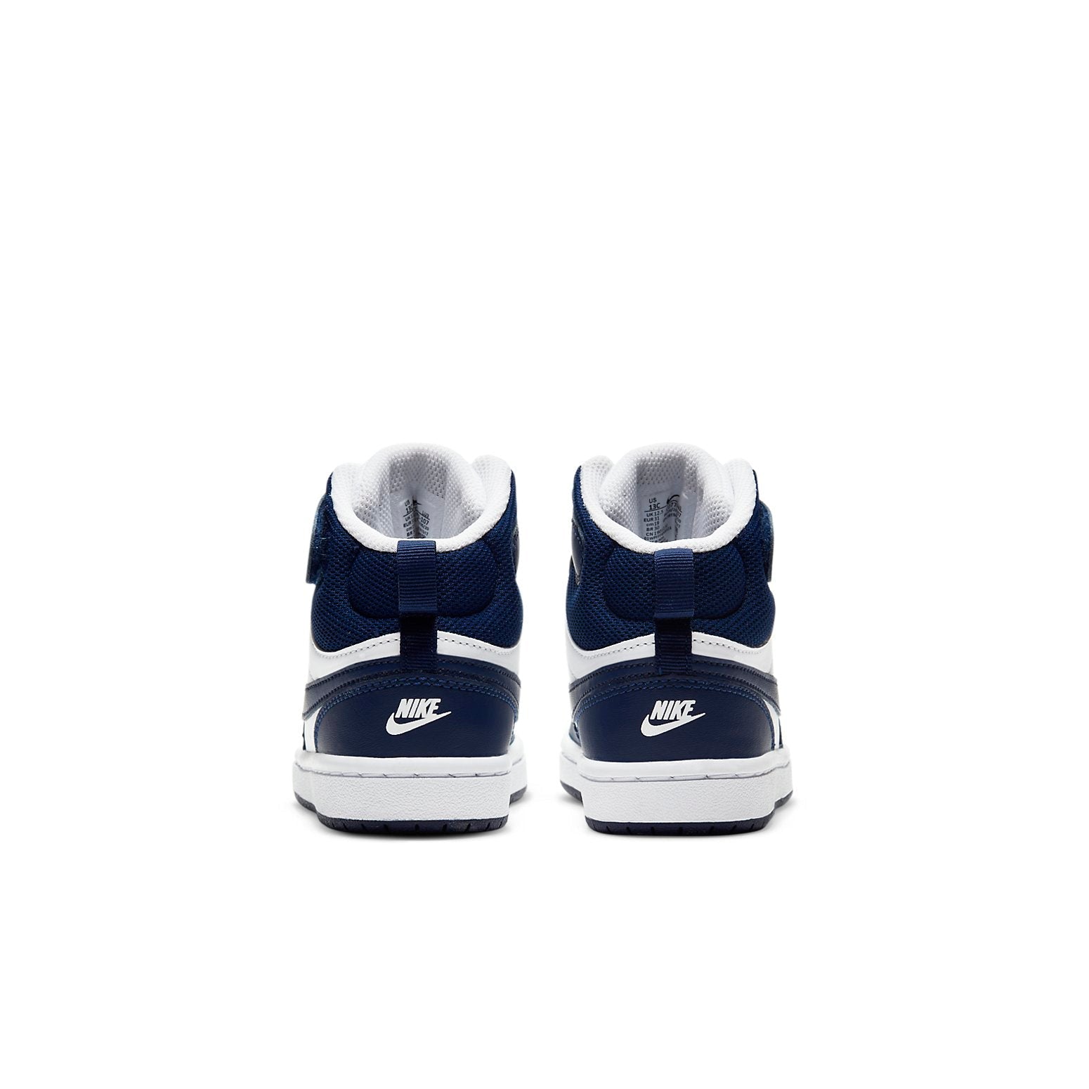 (PS) Nike Court Borough Mid 2Velcro 'White Signal Blue' CD7783-107