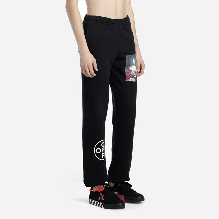 Off-White Mens Mariana de Silva Logo Sweatpants OMCH022E19E300051088