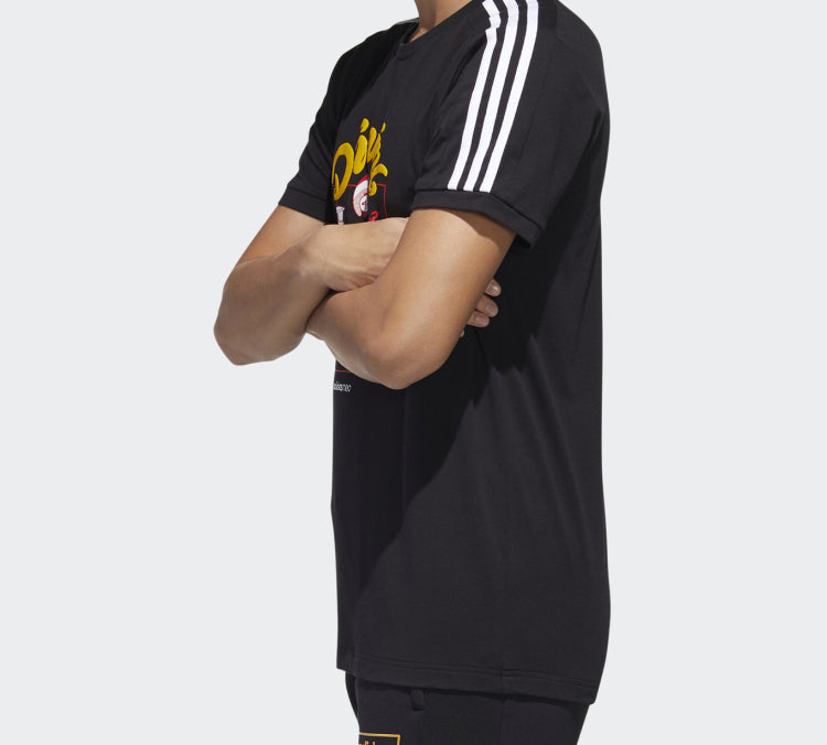 Men's adidas neo Sports Short Sleeve Black T-Shirt GK1541