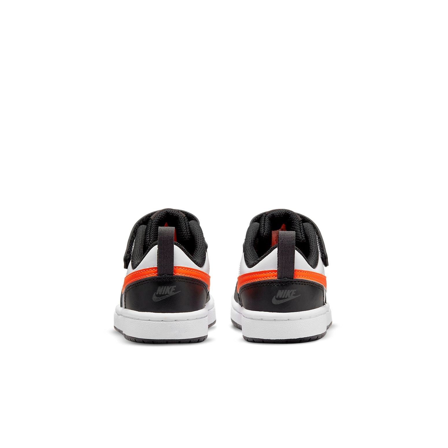 (PS) Nike Court Borough Low 2 'White Black Orange' BQ5451-115