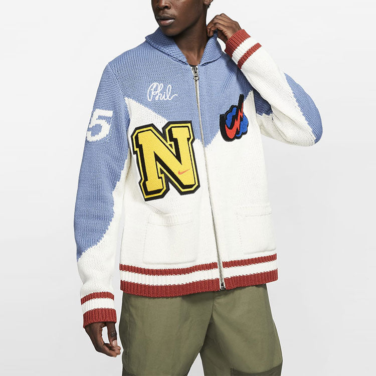 Nike Zipper Knit Asia Sizing 'Blue White' BV4616-110