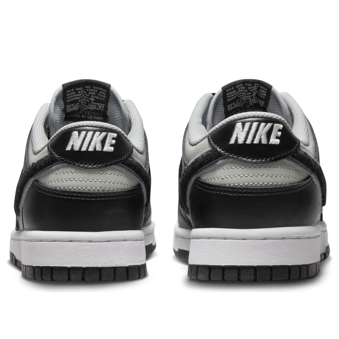 Nike Dunk Low 'Chenille Swoosh - Black Grey Fog' DQ7683-001