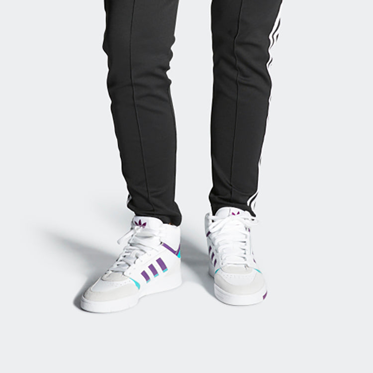 (WMNS) adidas originals Drop Step 'White Gray Purple' EF7149