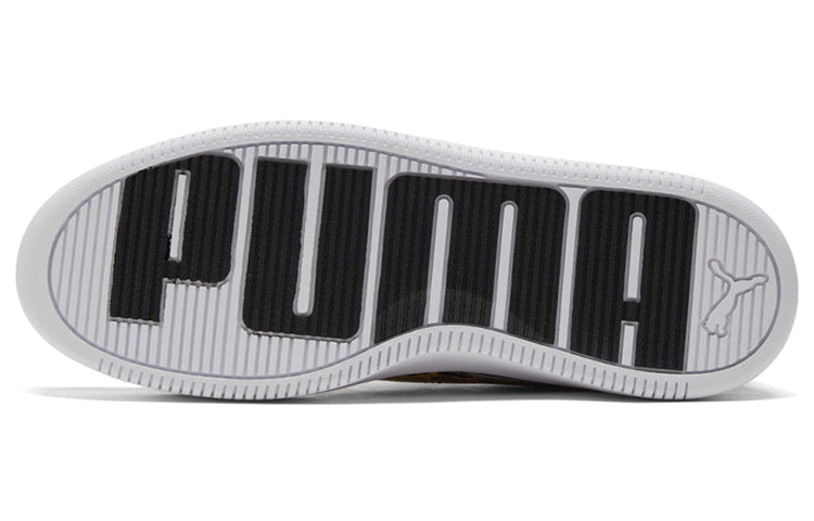 (WMNS) PUMA Lily Platform Sneakers Black 384894-01