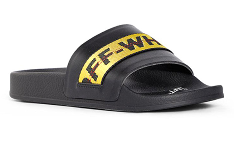 Off-White Sliders 'Black Yellow' OMIA088R20C220551060