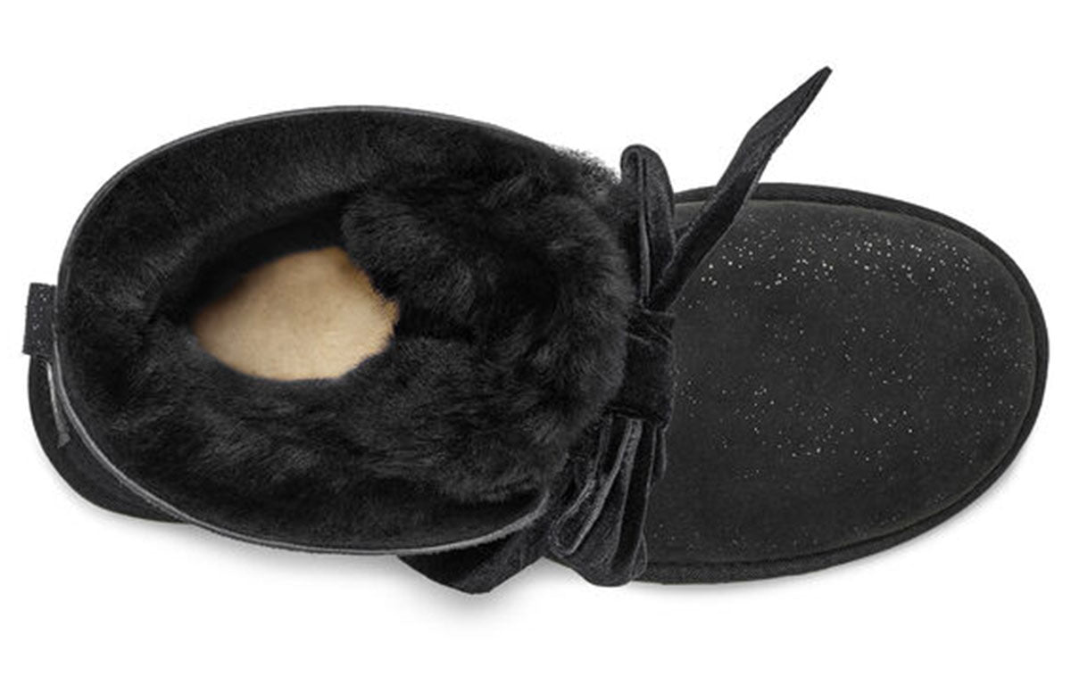 (WMNS) UGG Gita Twinkle Bow Mini 'Black' 1106569-BLK