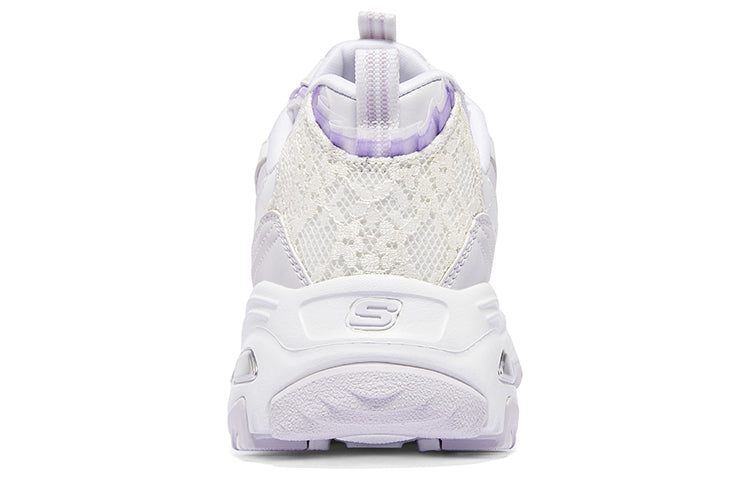(WMNS) Skechers D'Lites 1.0 'White Purple' 896738-WLV