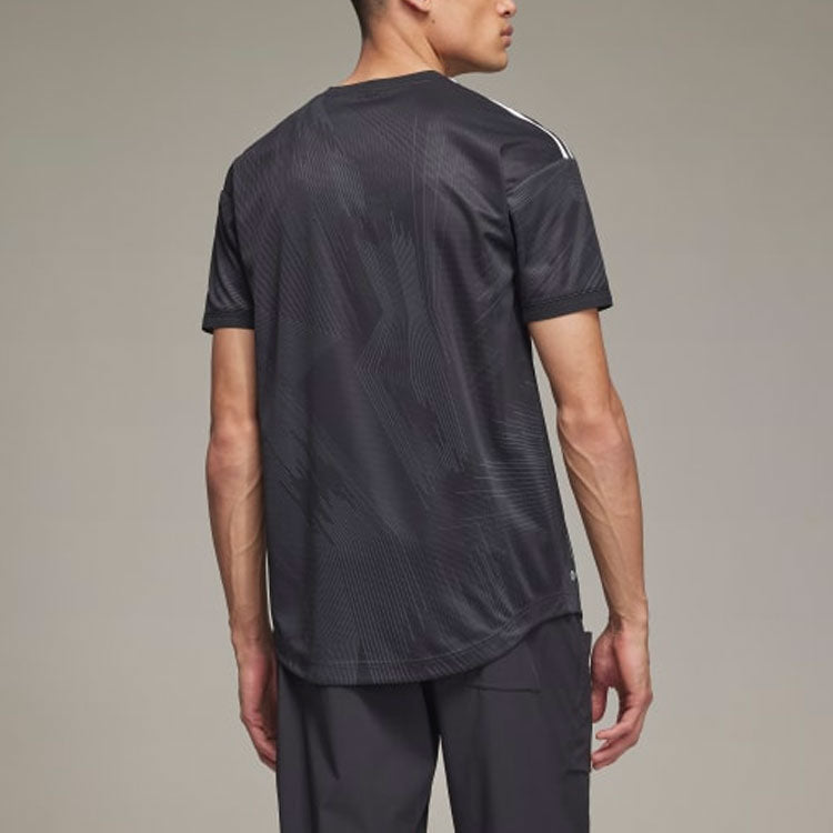 Men's adidas Madrid 120th Anniversary Jersey Solid Color Round Neck Alphabet Printing Short Sleeve Black T-Shirt HI3893
