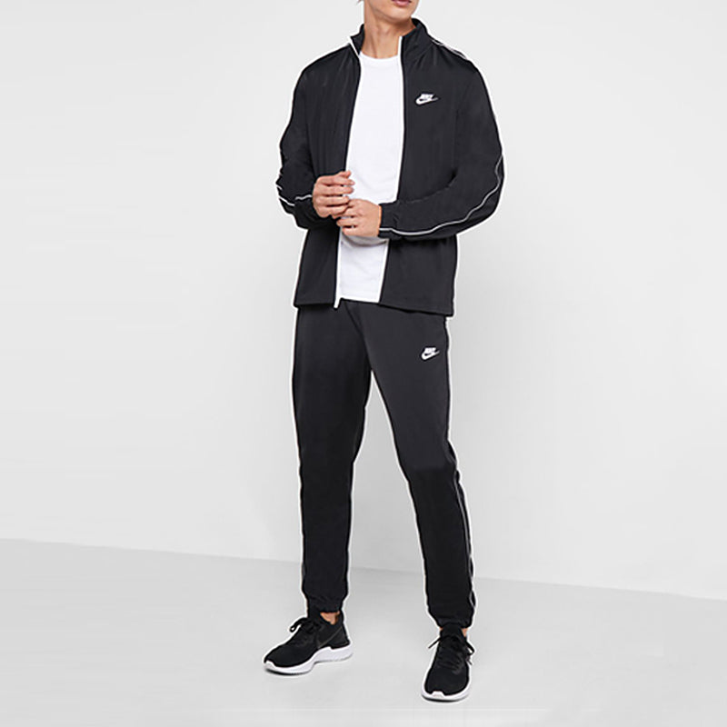 Nike Casual Sports Knit Jacket Long Pants Suit Black BV3034-010