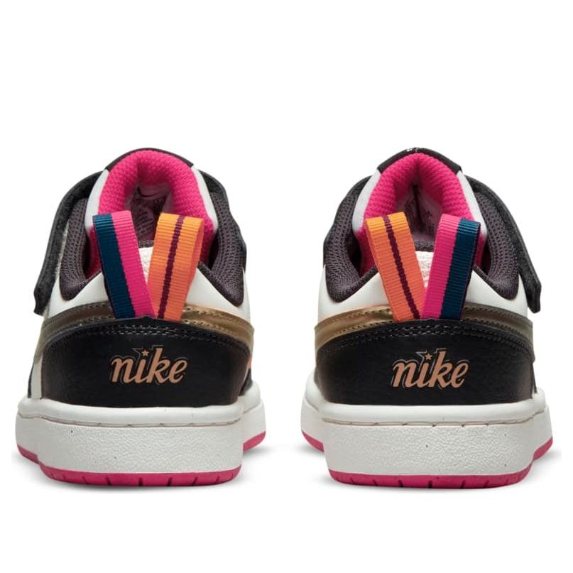 (PS) Nike Court Borough Low 2 SE 'White Pink Prime Metallic Pewter' DJ0041-100