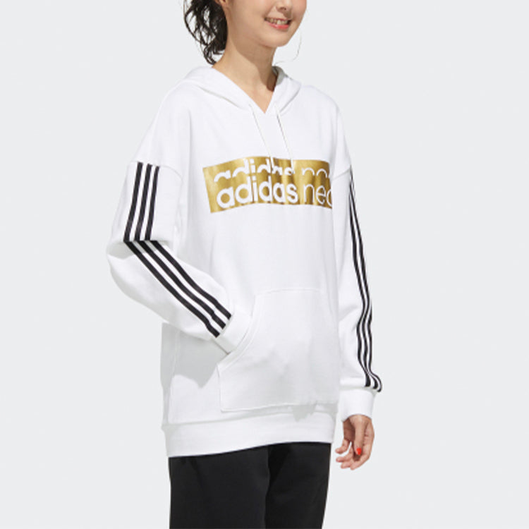(WMNS) adidas neo Casual Sports Pullover White GH8212