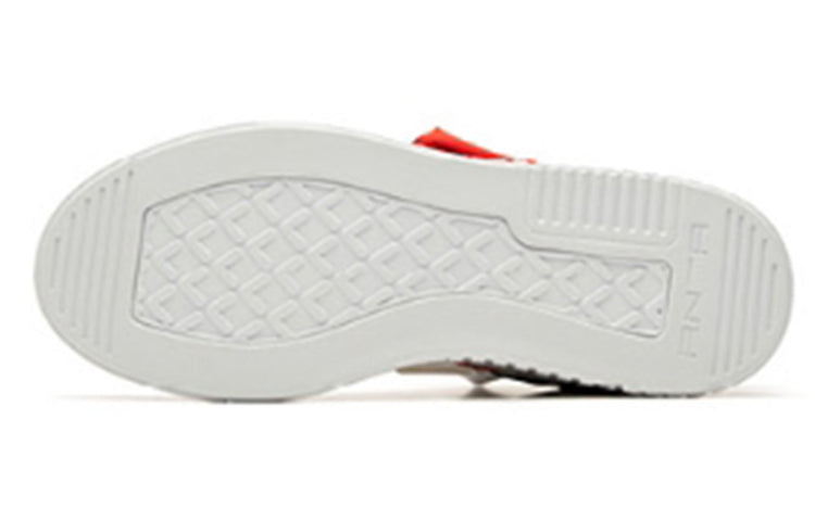 ANTA High Top Skateboarding Shoes 'White Orange' 91948062-3
