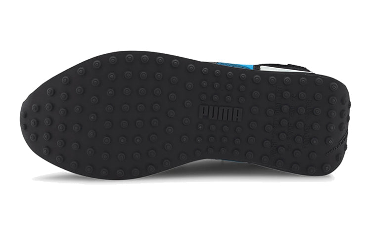 (GS) PUMA Future Rider Galaxy Low Top Running Shoes Blue/Black/White 374424-02