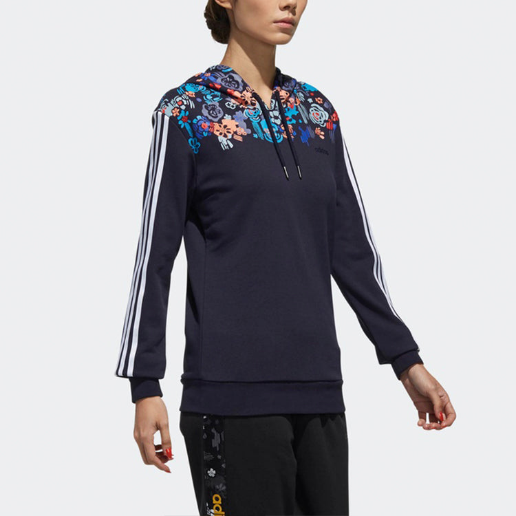 (WMNS) adidas neo Casual Sports Pullover Navy Blue DW7762