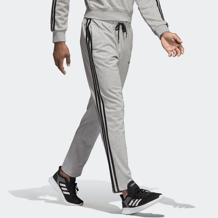 adidas Printing Knit Drawstring Sports Pants Gray DQ3079