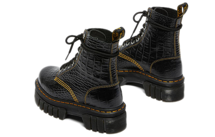 (WMNS) Dr. Martens Audrick x Heaven by Marc Jacobs Croc Boots 'Black' 27512001