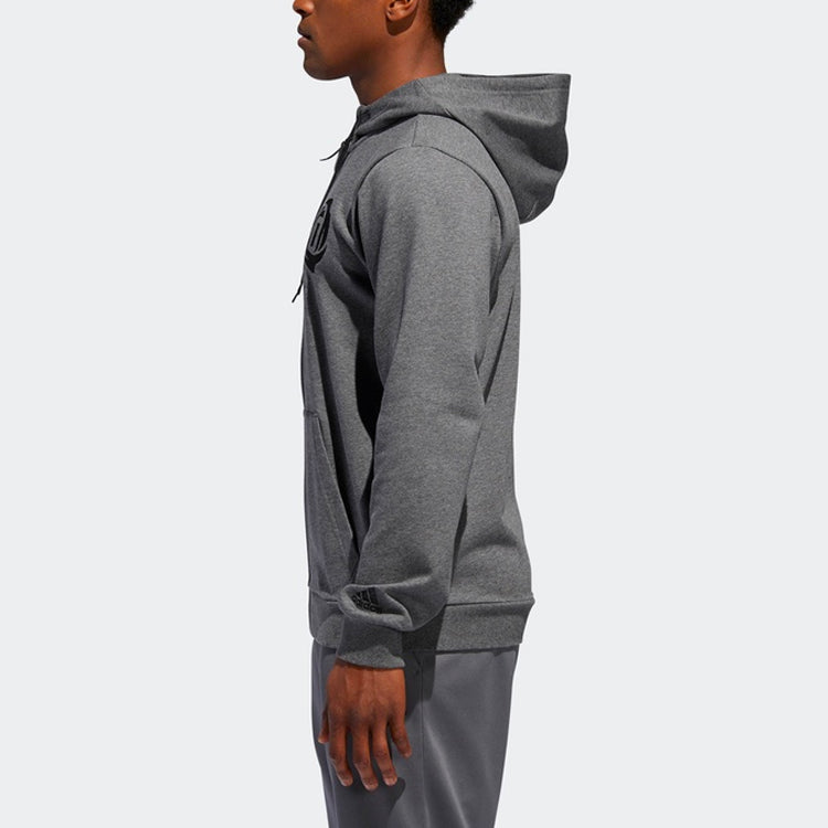 adidas Rose Fz Shooter Printing Hooded Jacket Gray DN3073