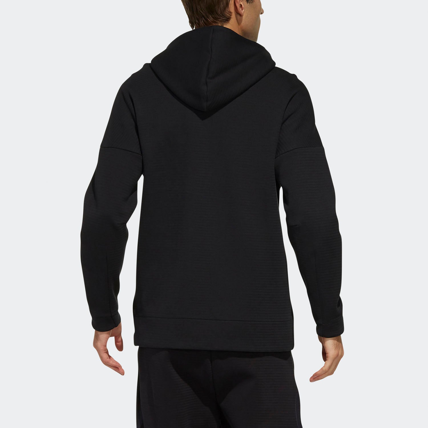 adidas Sports Shoulder Drop Hooded Jacket Black FM9339