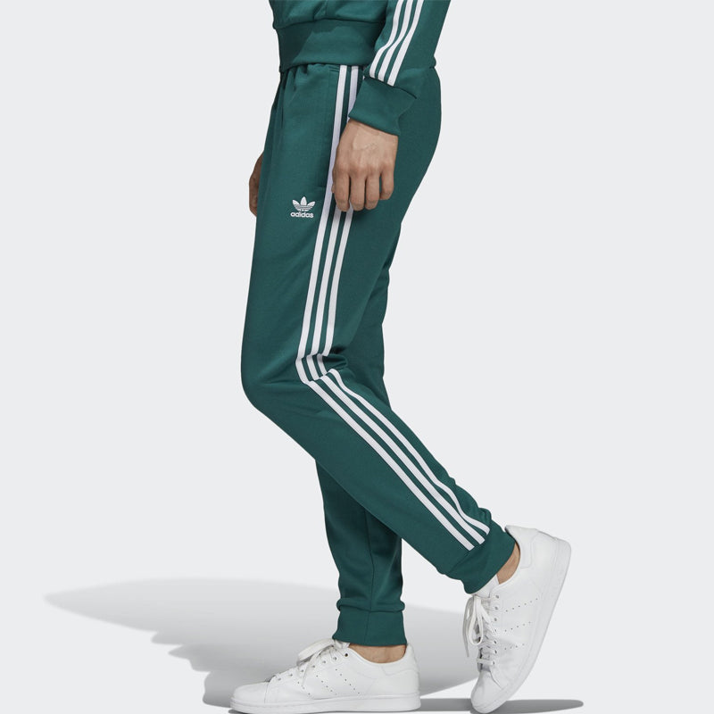 adidas originals Sst Tp Logo Embroidered Sports Pants Green EJ9701