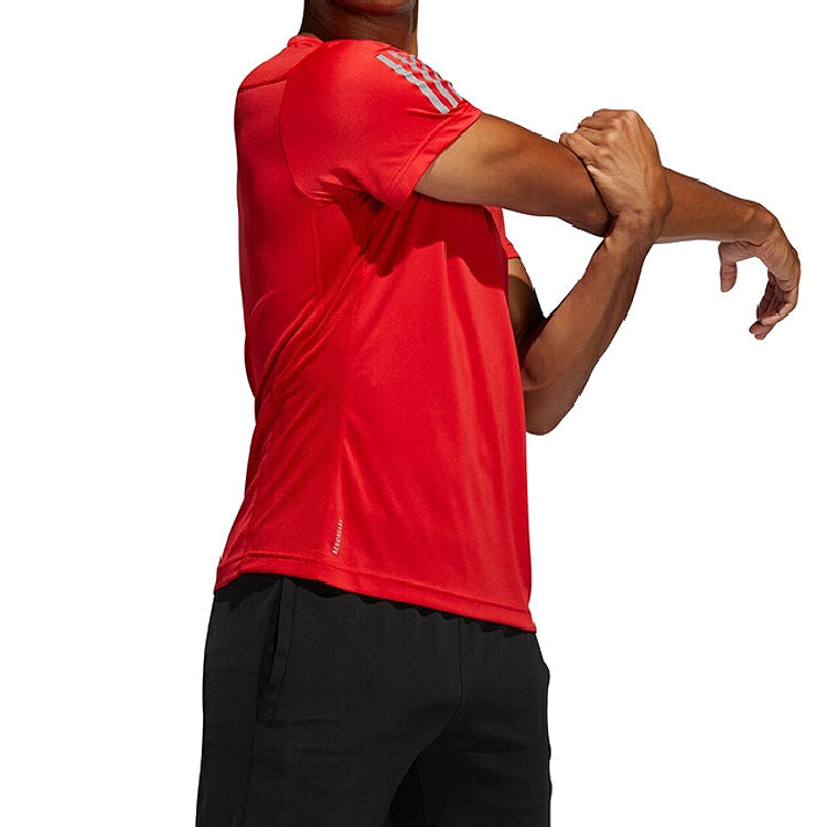 adidas Own The Run Tee Running Short Sleeve Red FL6944