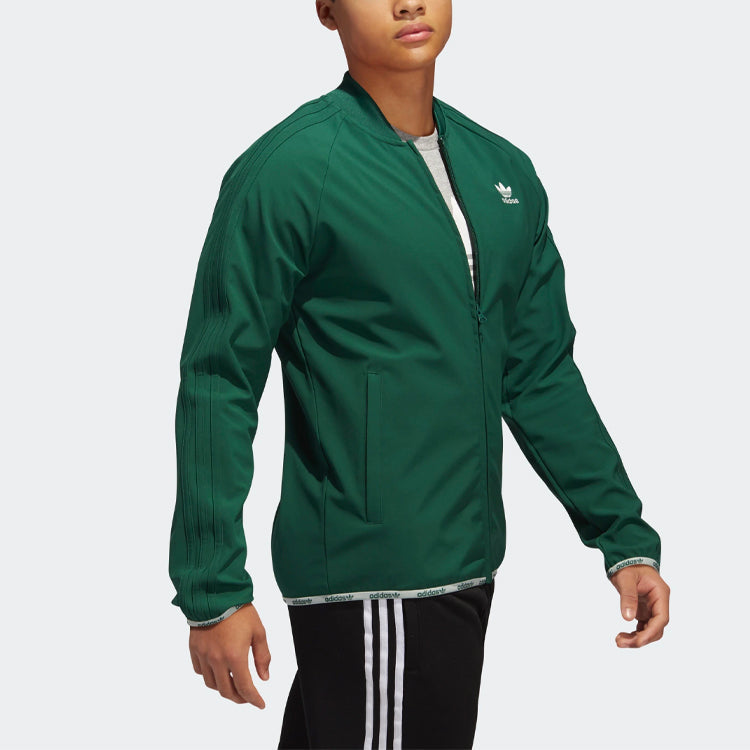 adidas originals Wntrzd Tt Embroidered Logo Blazer Jacket For Men Green GC9999