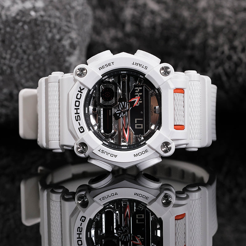 CASIO G-Shock Analog-Digital 'White' GA-900AS-7APR