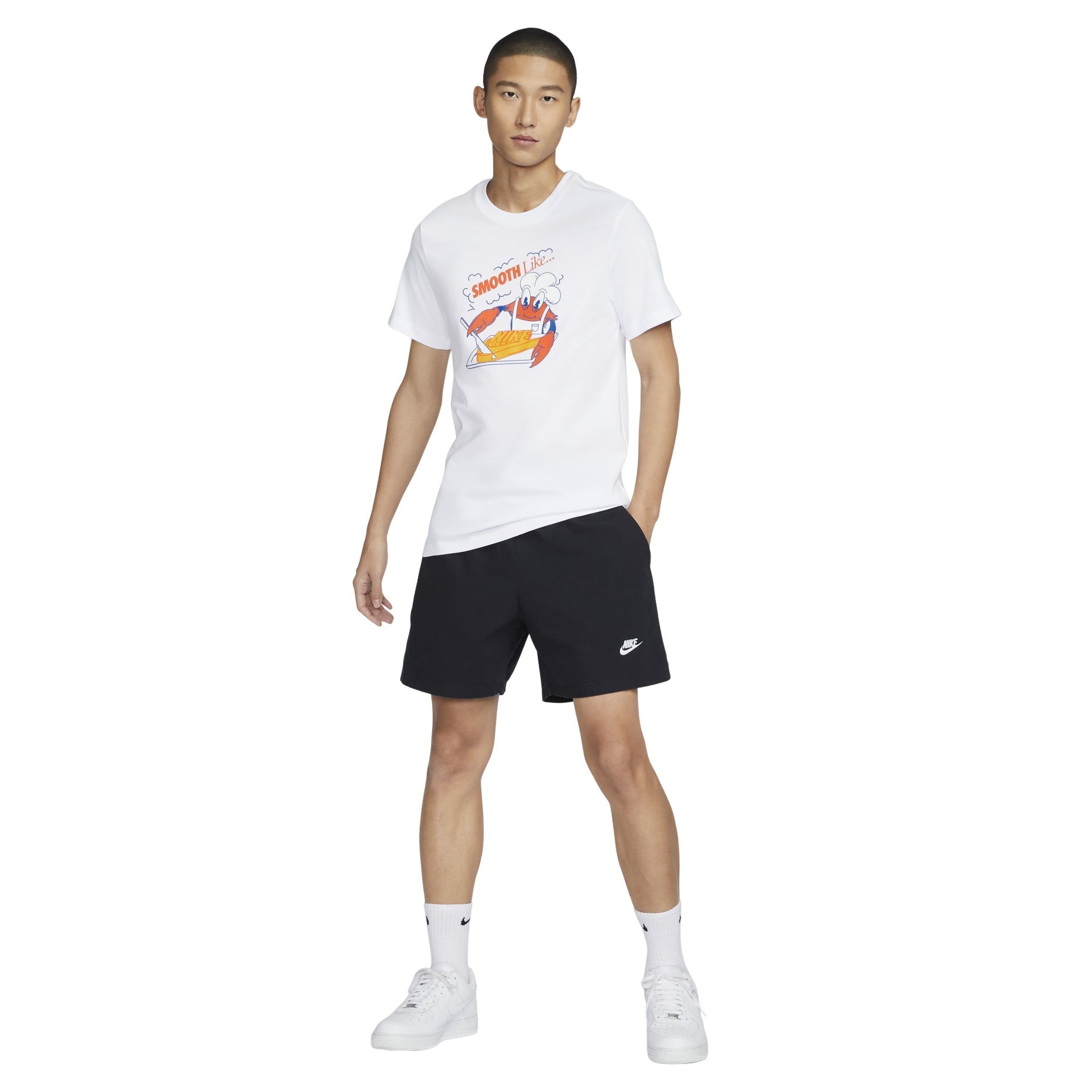 Nike Sportswear T-shirt 'White Orange' FV3748-100