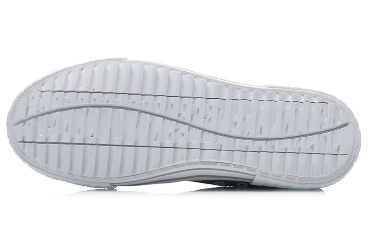(WMNS) Li-Ning x Disney Canvas Hi Shoes 'Snow Grey White' AGCR180-1