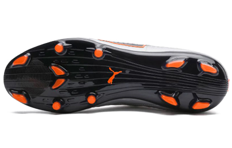 PUMA One2 Leather FG Firm Ground 'Silver Orange Black' 104740-01