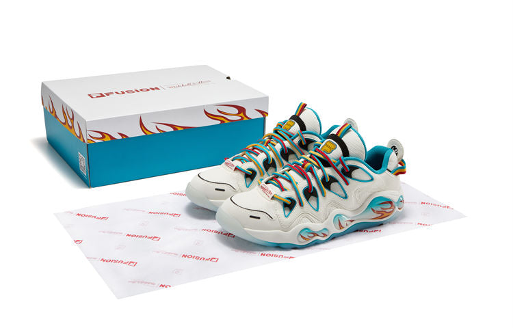 FILA FUSION x Mitchell & Ness Bank Vertical Sneakers 'White Blue' T12M343217FBS